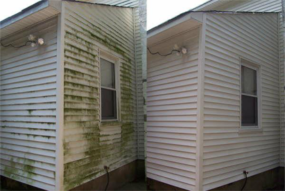 house pressure washing before and after